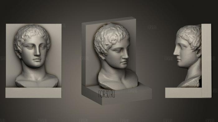Roman Head stl model for CNC